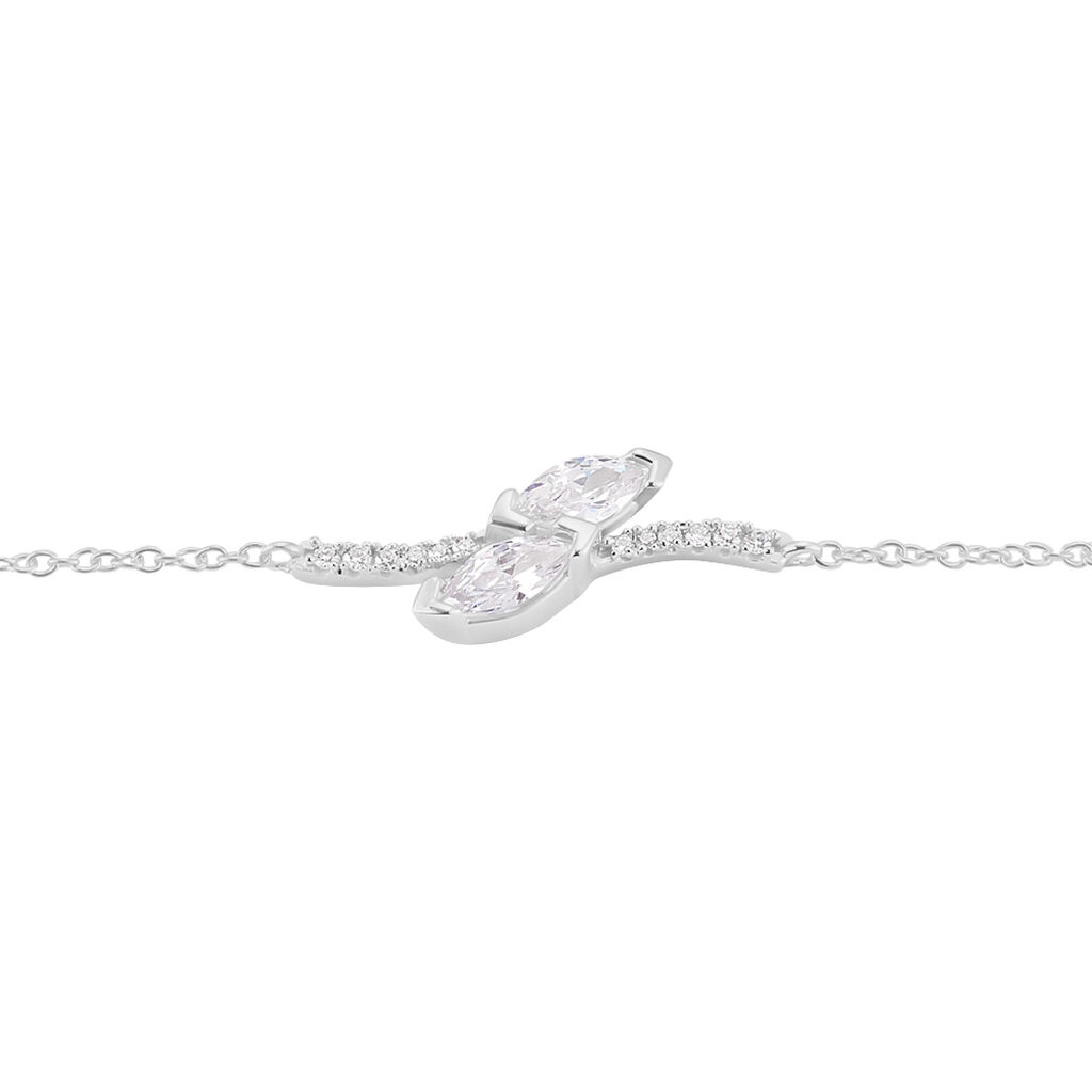 Bracelet Nevarte Argent Blanc Oxyde De Zirconium