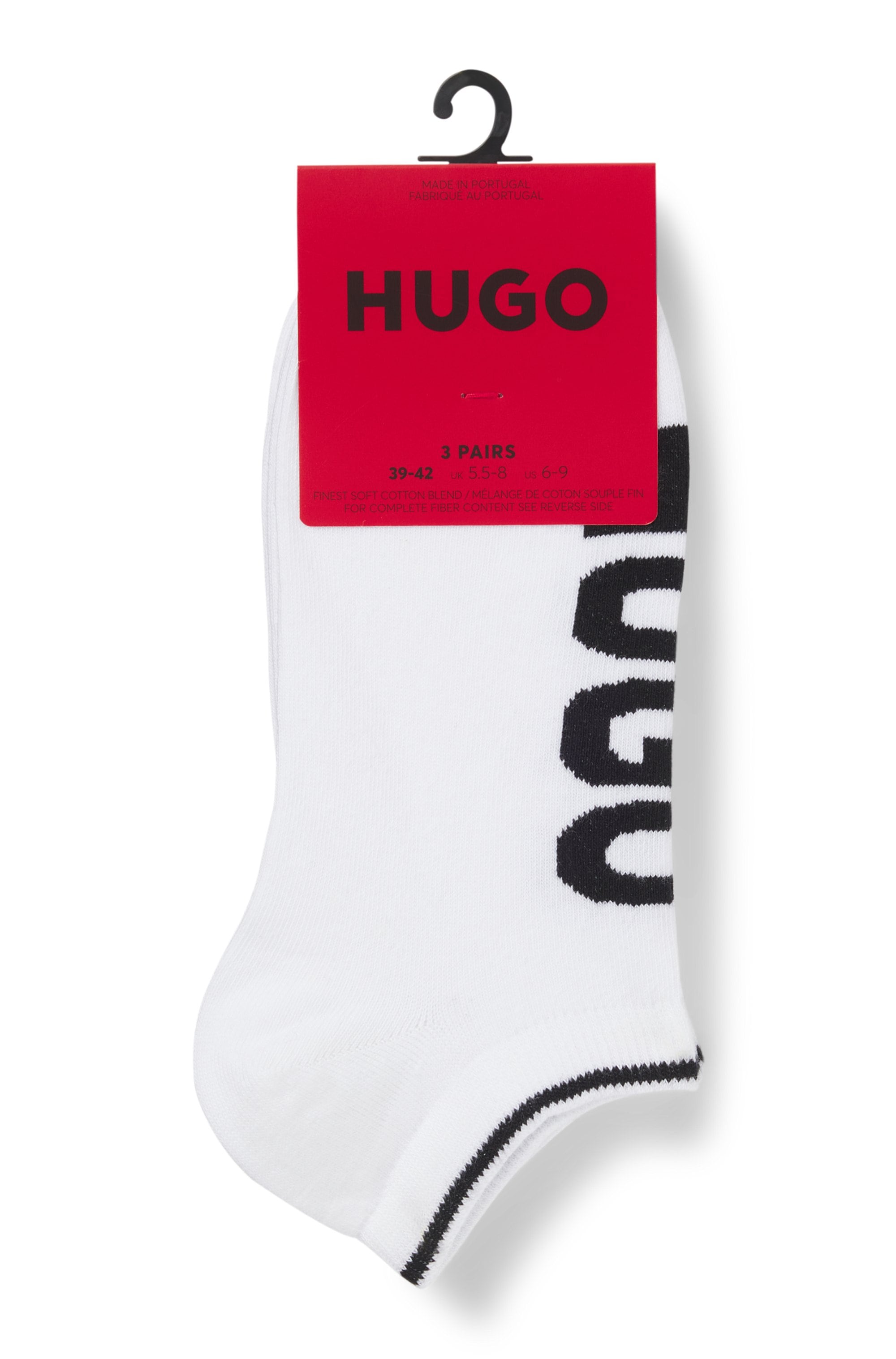 HUGO Underwear Sneakersocken »3P AS LOGO CC« 3 Paar tlg. mit Logodetails