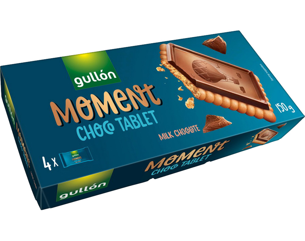 BOLACHA GULLON MOMENT CHOCOLATE LEITE 150G