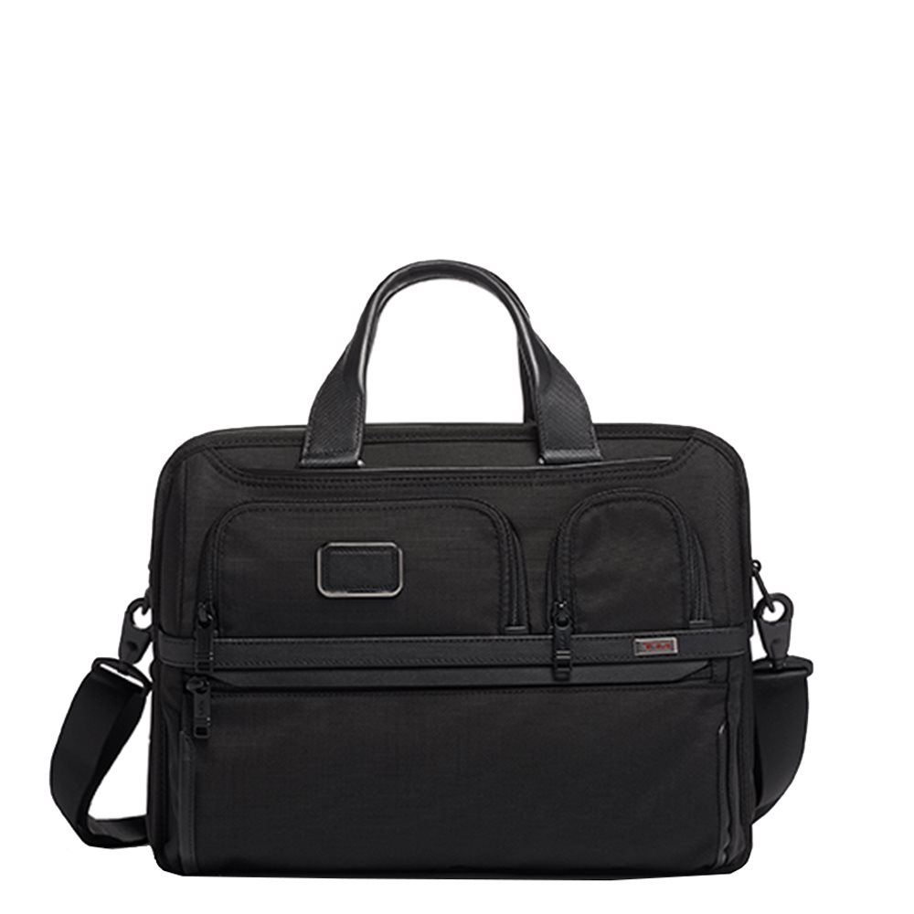 Tumi Alpha Expandable Organizer Laptop Brief black