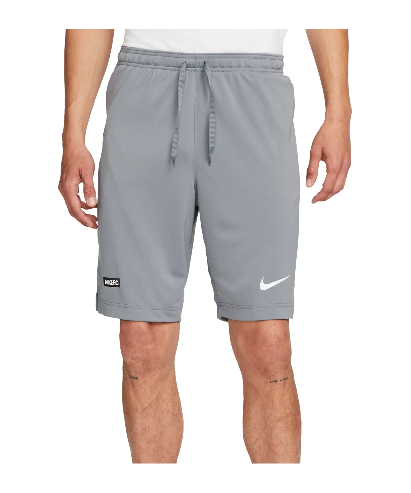 Nike F.C. Libero Soccer Short Grau Rot F065