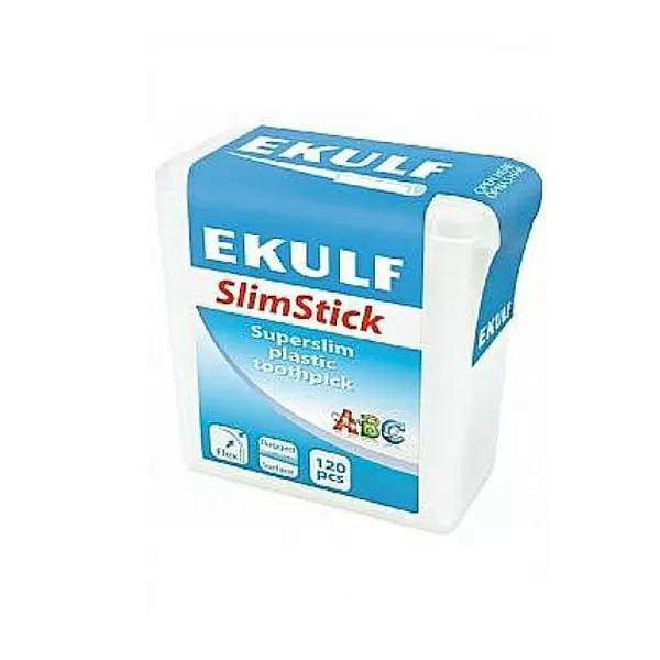 Ekulf SlimStick Plasttandstikker - 120 stk.