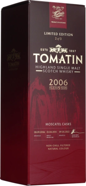 TOMATIN 15 YEARS 2006 MOSCATEL PORTUGUESE COLLECTION 70CL