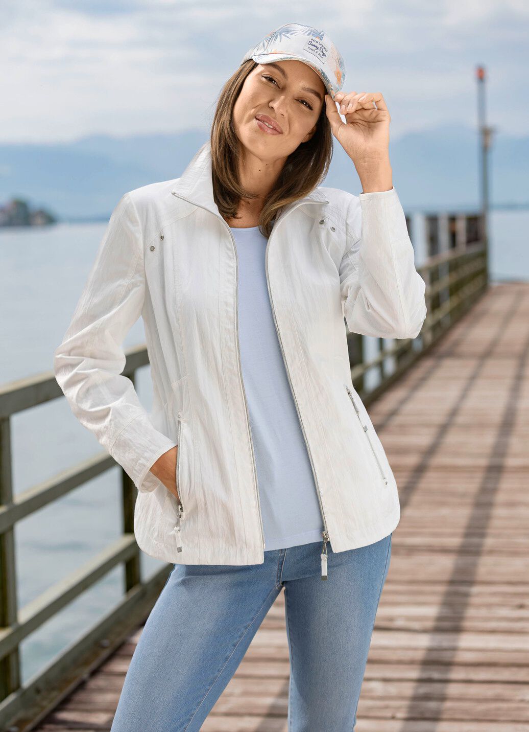 Jacke mit Reißverschlusstaschen