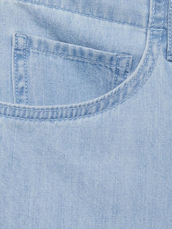 MANGO - VIONET - Jeans - Blauw Denim - Loosefit - Mid Waist