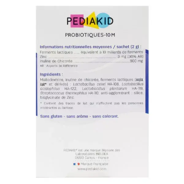 Pediakid Probióticos-10M 10 sachês