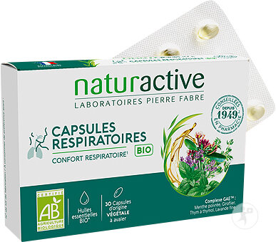 Naturactive Capsules Respiratoires Bio 30 Capsules