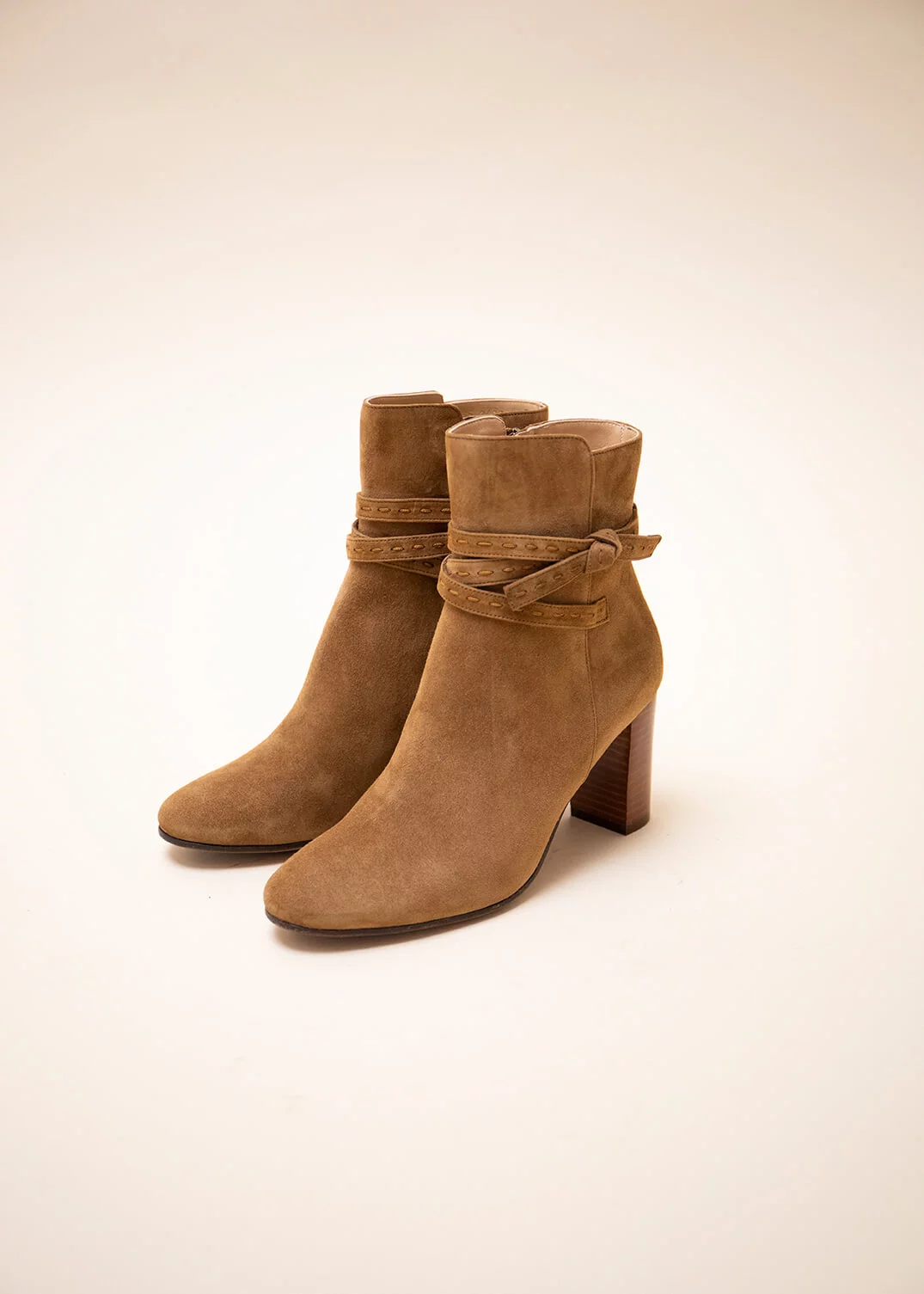 BOOTS MANEGE VELOURS CAMEL