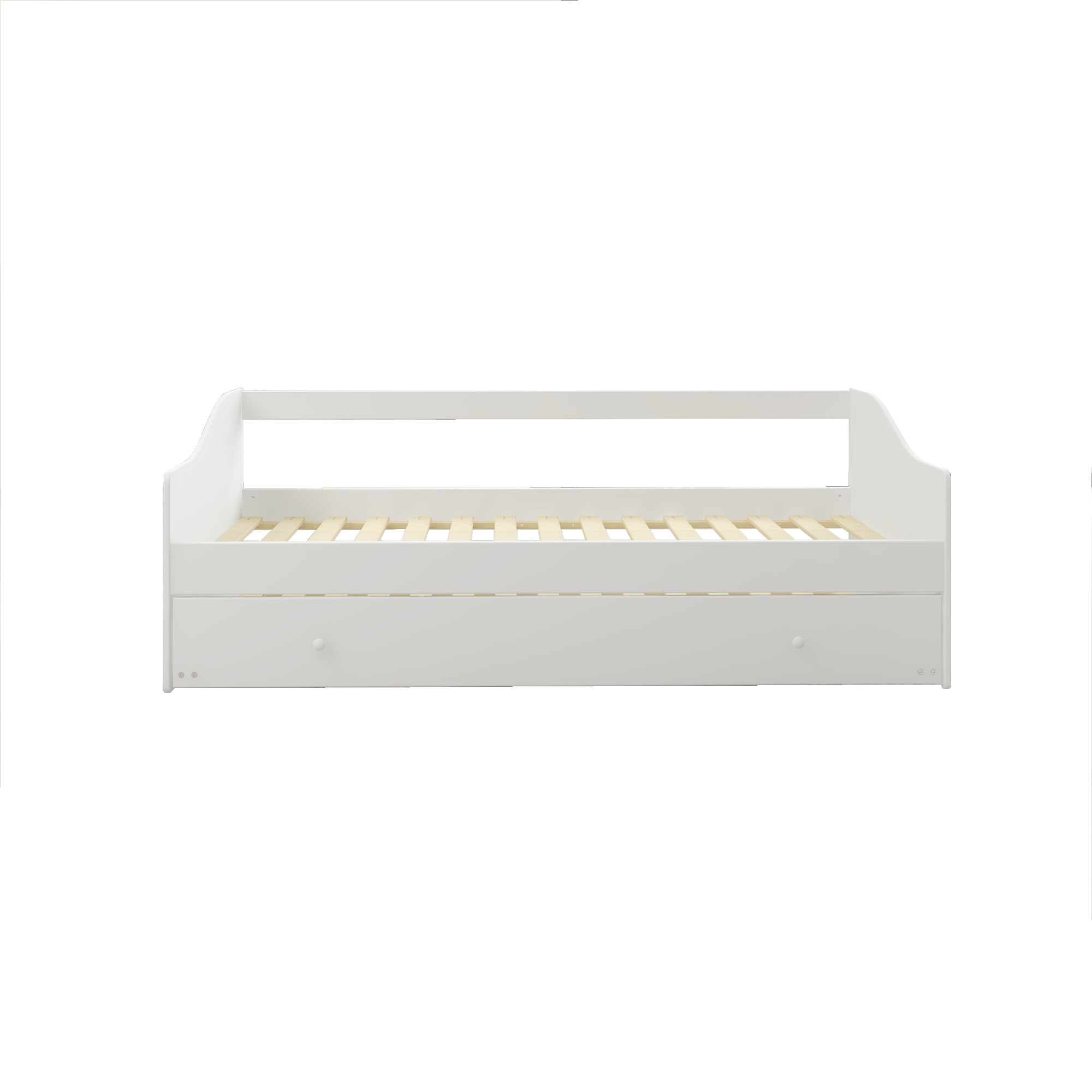 Home affaire Daybett »Arlo, inklusive 2 Matratzen + Lattenroste, Jugendbett, Gästebett,« Set, Daybett inklusive 2-ter Schafgelegenheit, 2 Lattenroste, 2 Matratzen, 5 Stk. tlg. 2 Schlafplätze, als Sofa nutzbar, Komplettbett