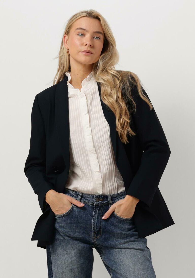 CO\\'COUTURE donkerblauwe co'couture blazer vola oversized blazer