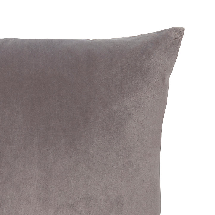 Coussin Velvet Valgreta 30x50 cm Gris claire