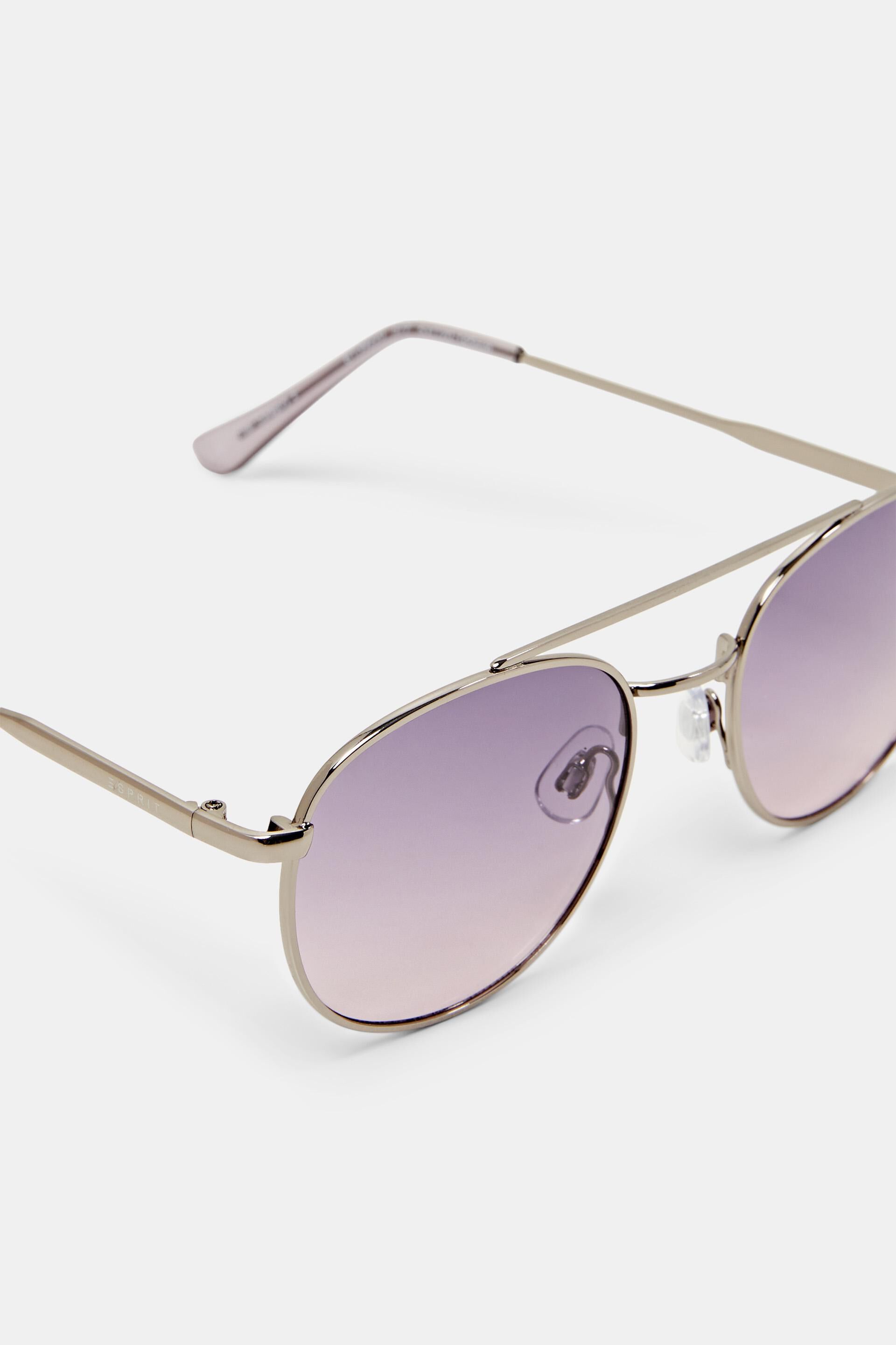 Lunettes de soleil de style aviateur à verres colorés