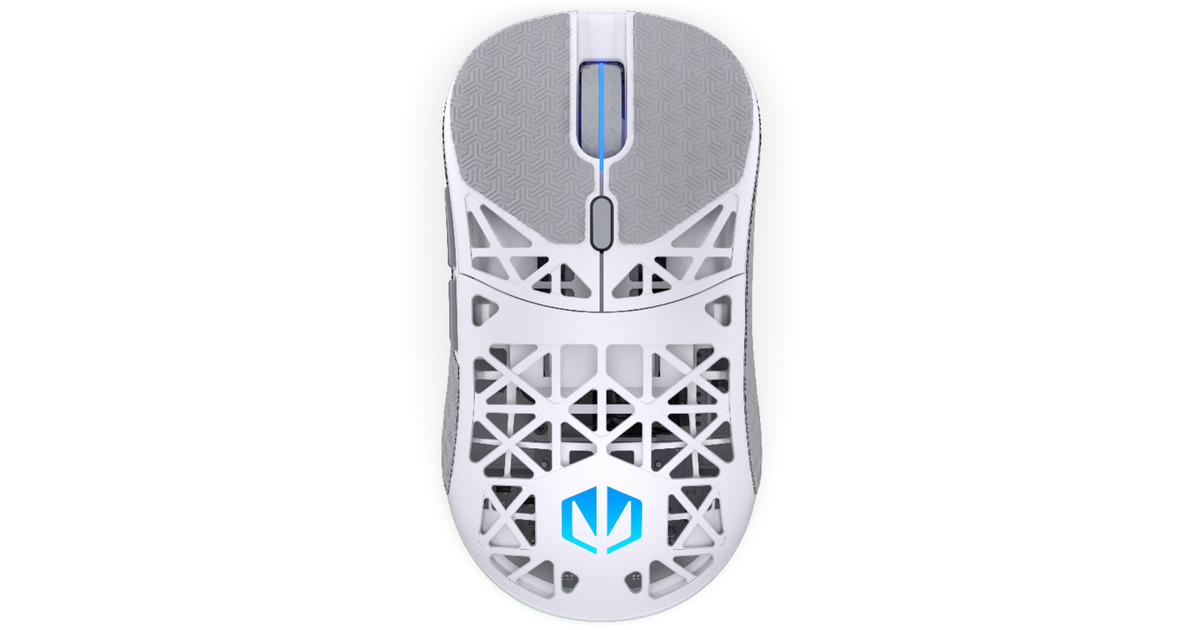 ENDORFYLIV Wireless Onyx White gaming muis  (Wit, 12.000 DPI, ARGB, USB-C / 2.4 GHz / Bluetooth)