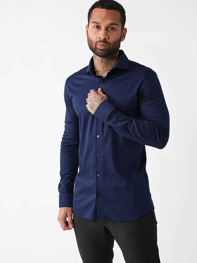 DESOTO Jerseyhemd dunkelblau