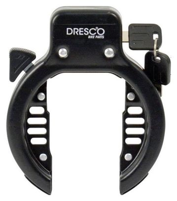Dresco serrure de cadre 14 7 x 18 9 cm acier inoxydable noir en 3 parties