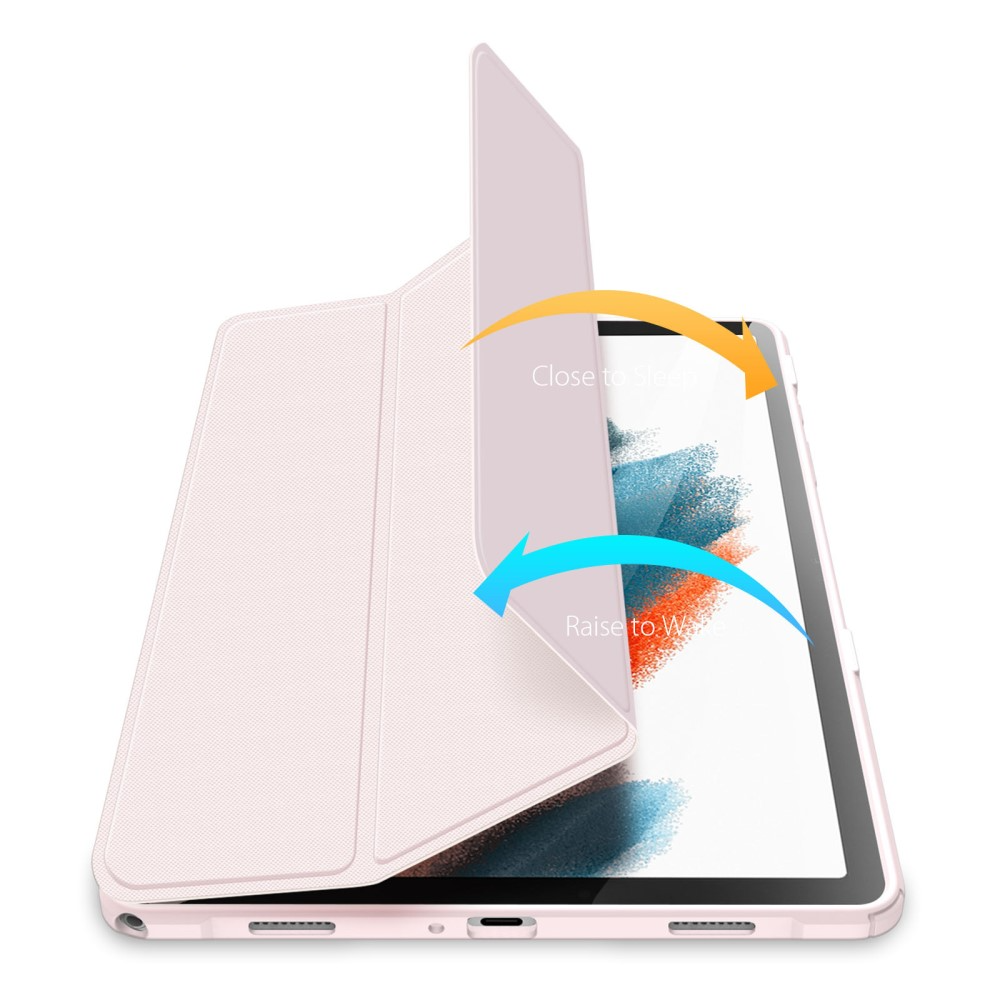 Samsung Galaxy Tab A9  Plus Leder Tasche Smart Cover Schutzhülle - Rosa