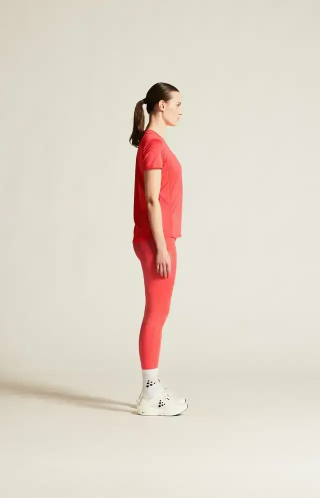 Craft ADV Essence 3 Hardloopshirt Korte Mouwen Cheer Dames