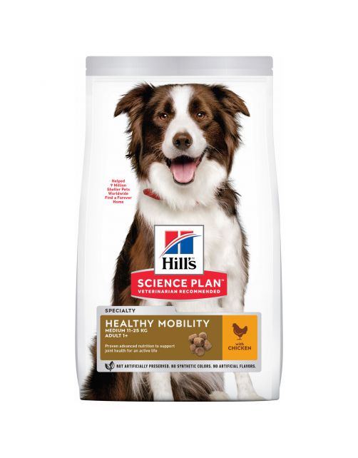 Hill's Canine Adult Healthy Mobility Medium - Hondenvoer - Kip 2.5 kg