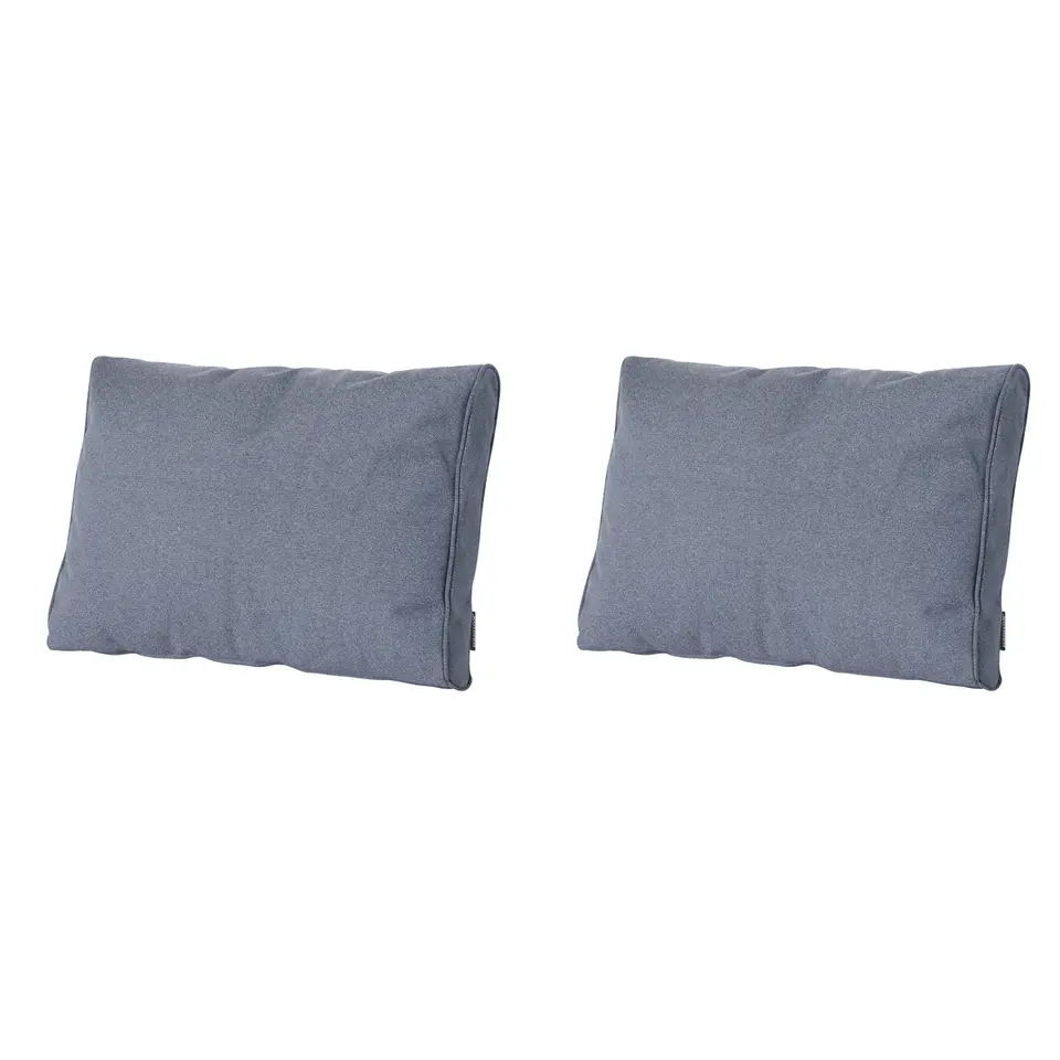 Madison - Lounge Profi-Line Manchester denim grey - Ca. 40x60 cm - Set van 2