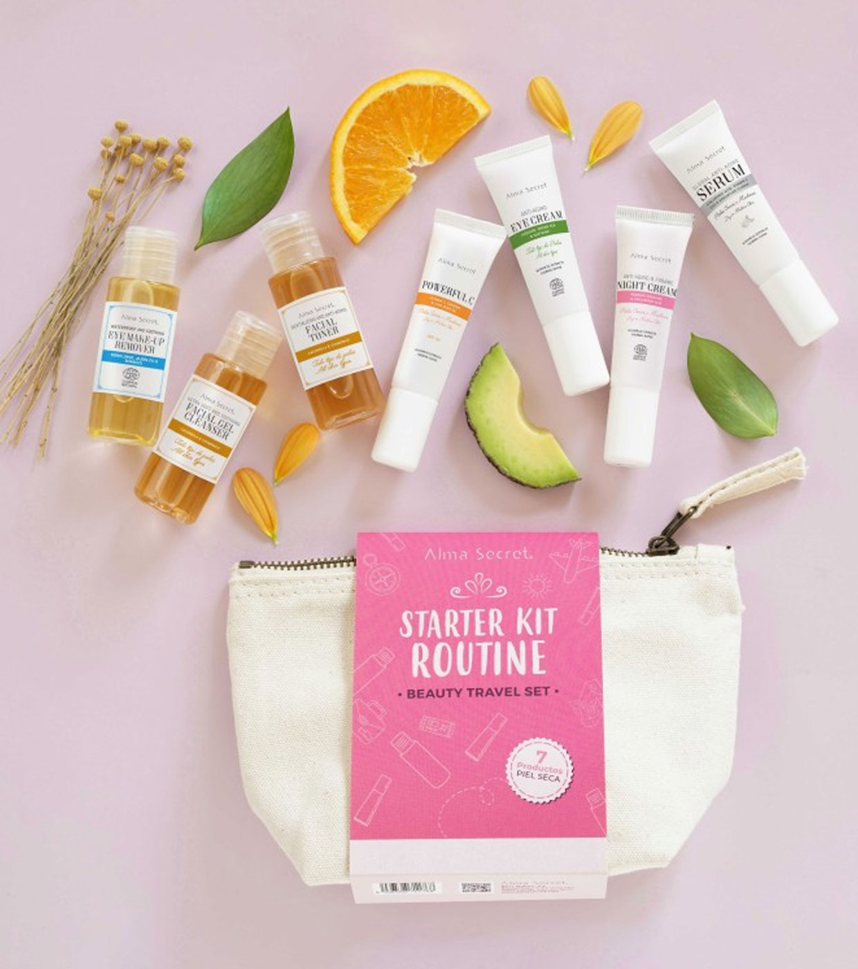 Alma Secret - Conjunto Beauty Travel Starter Kit Routine - Pele seca