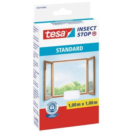 tesa Fliegengitter Standard für Fenster, weiß, 1m x 1m
