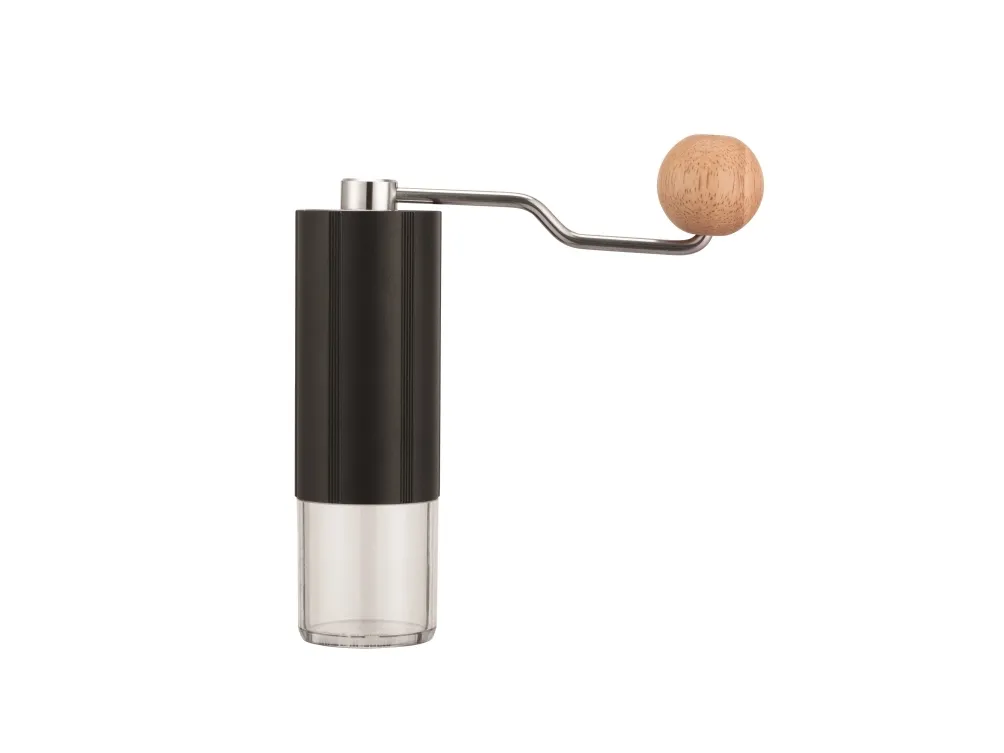 Manuel kaffekværn DUALIT® - 187x177x54mm - Rustfrit - Eg - Alu - Alu -Silikone - Sort
