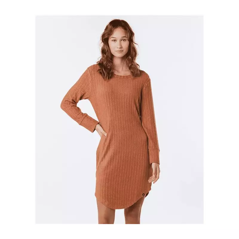 Robe RIPCURL New Cosy Dress Light Brown
