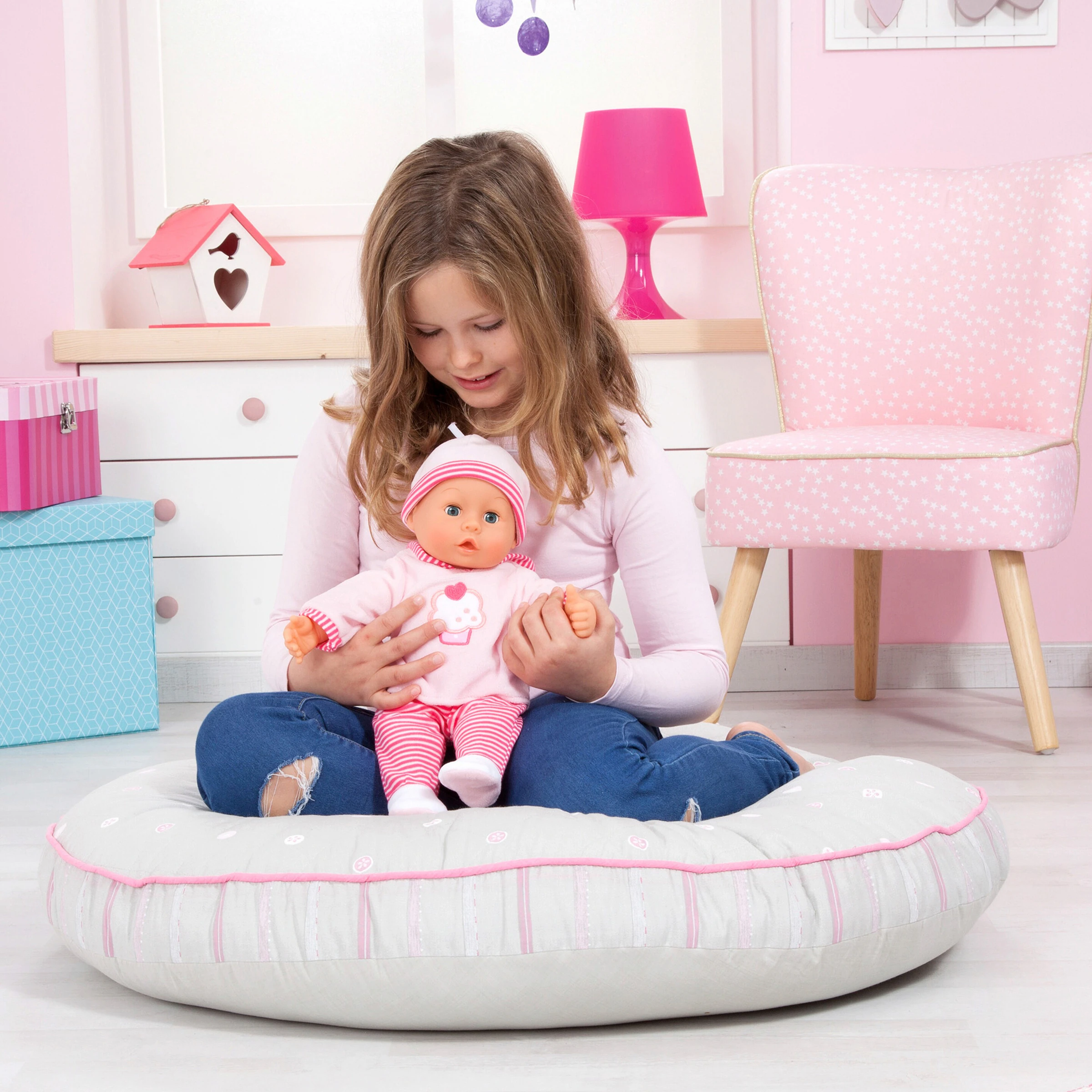 Bayer Design Puppe First Words Baby mit Funktionen 38cm