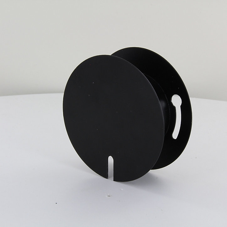 Pavillon métallique à 1 trou Chacon Ø10 x H.2,5 cm noir