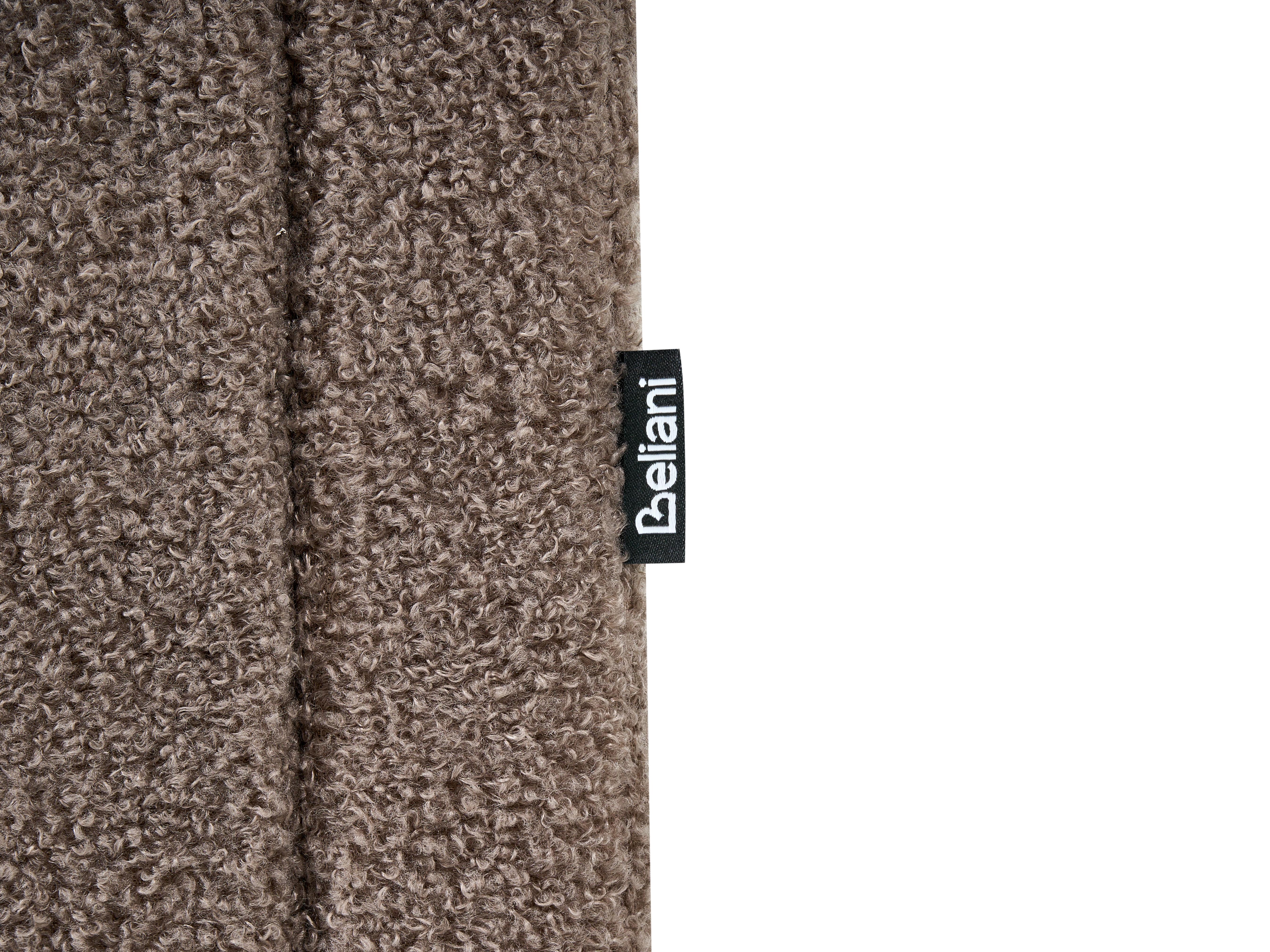 Opbergbed zonder hoofdbord Bouclé DINAN 160 x 200 cm Taupe