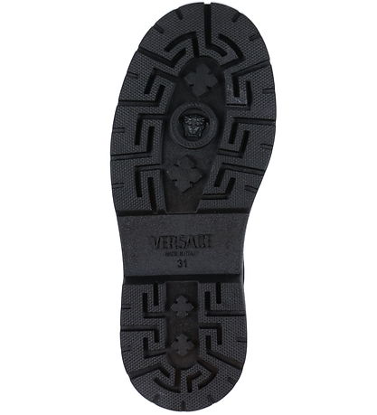 Versace Støvler - Boot Calf - Blåck/White/Palladium
