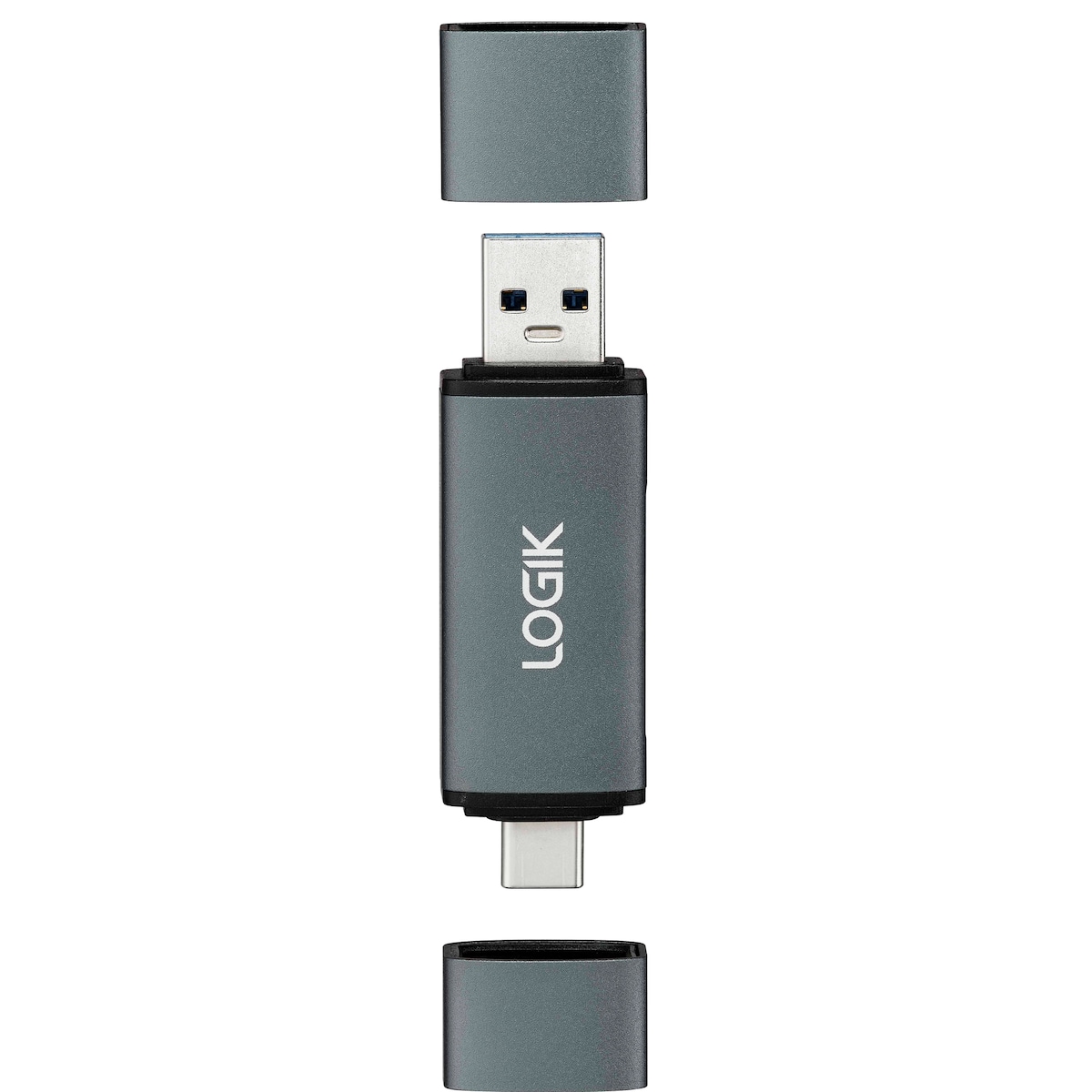 Logik 2-i-1 dobbel USB-kortleser