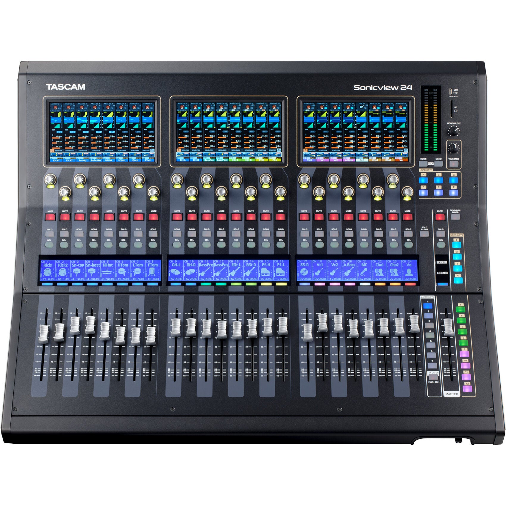 Tascam Sonicview 24 interactief digitaal mengpaneel