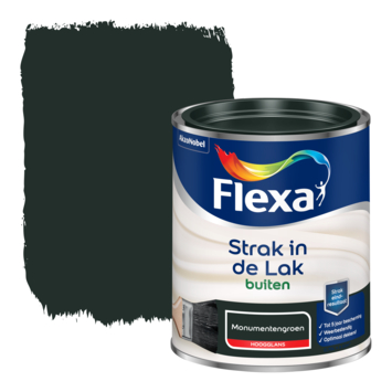 Flexa Strak in de Lak buitenlak hoogglans monumentengroen 750 ml