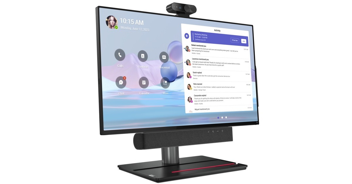 LenovoThinkSmart View Plus (12CN0002MB) all-in-one pc  (Zwart | Qualcomm® QCS8250 | Adreno 650 | 8 GB | 128 GB | Touch)