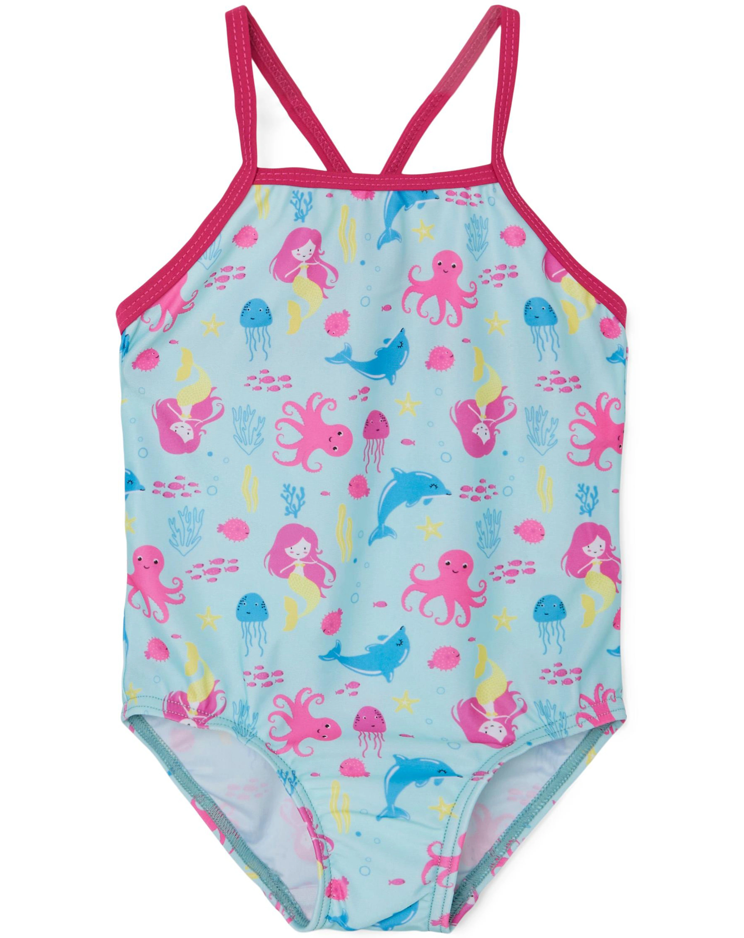 Badeanzug NMFZIZA - UNDERWATER in aqua splash
