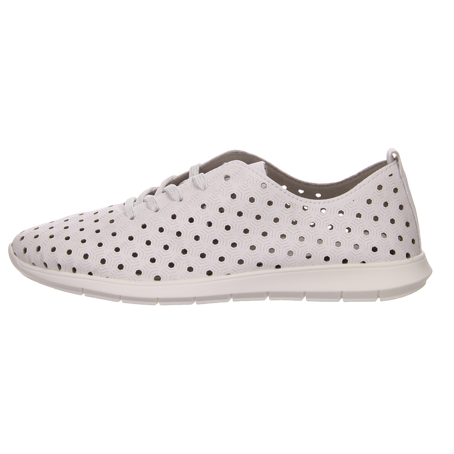 Remonte Schnürhalbschuh weiß weiss/weiss kombi