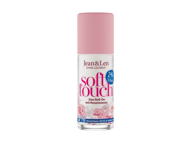 Jean & Len Deo Roll-On Rosenwasser 50 ml Natürlicher Deobalsam schenkt ein langanhaltendes Frischegefühl