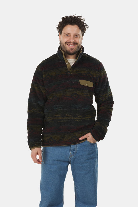 Ayacucho Ayacucho Chalten Printed Snap Button Fleecevest