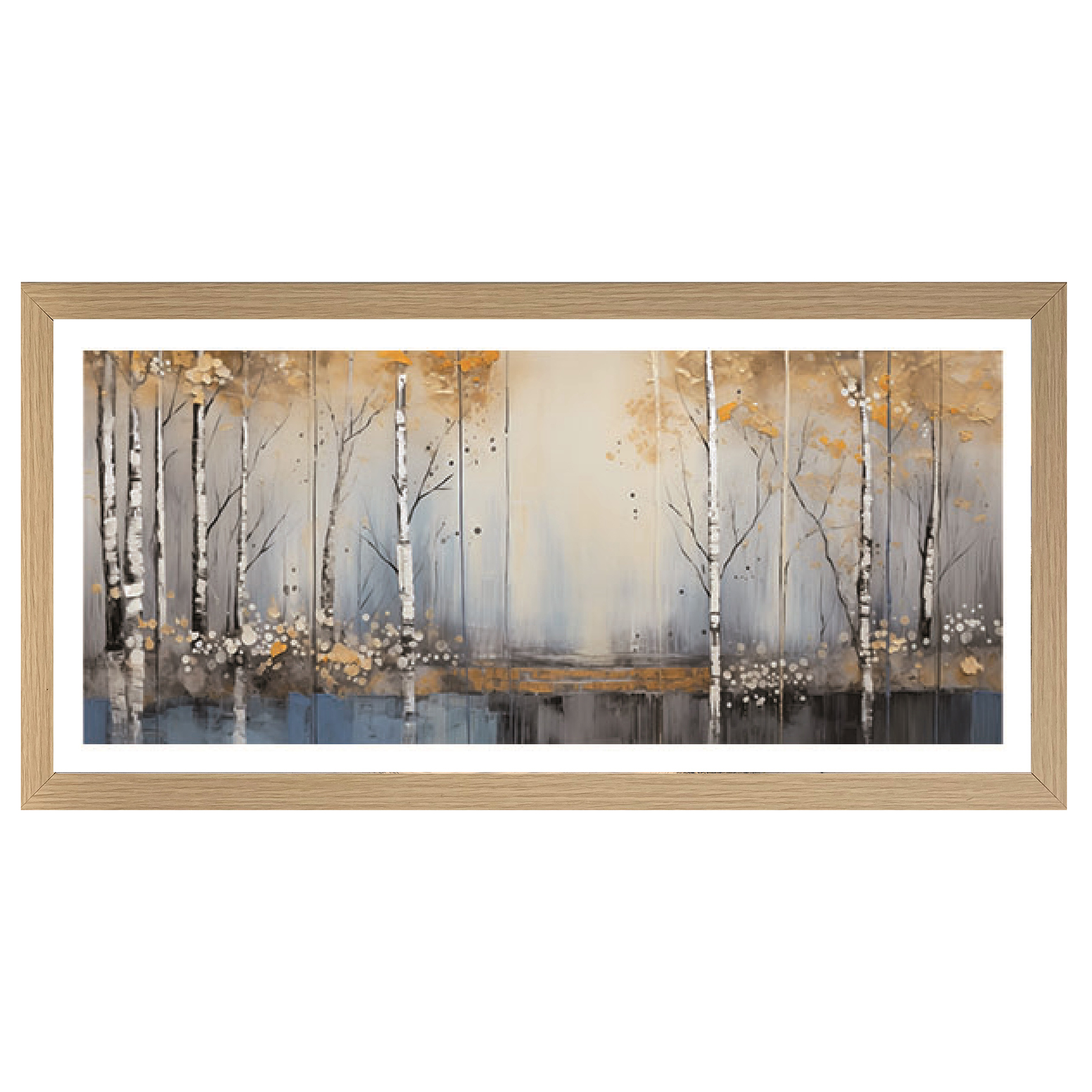 Gerahmtes Bild/Cheb WALDBLICK - 49x23 cm