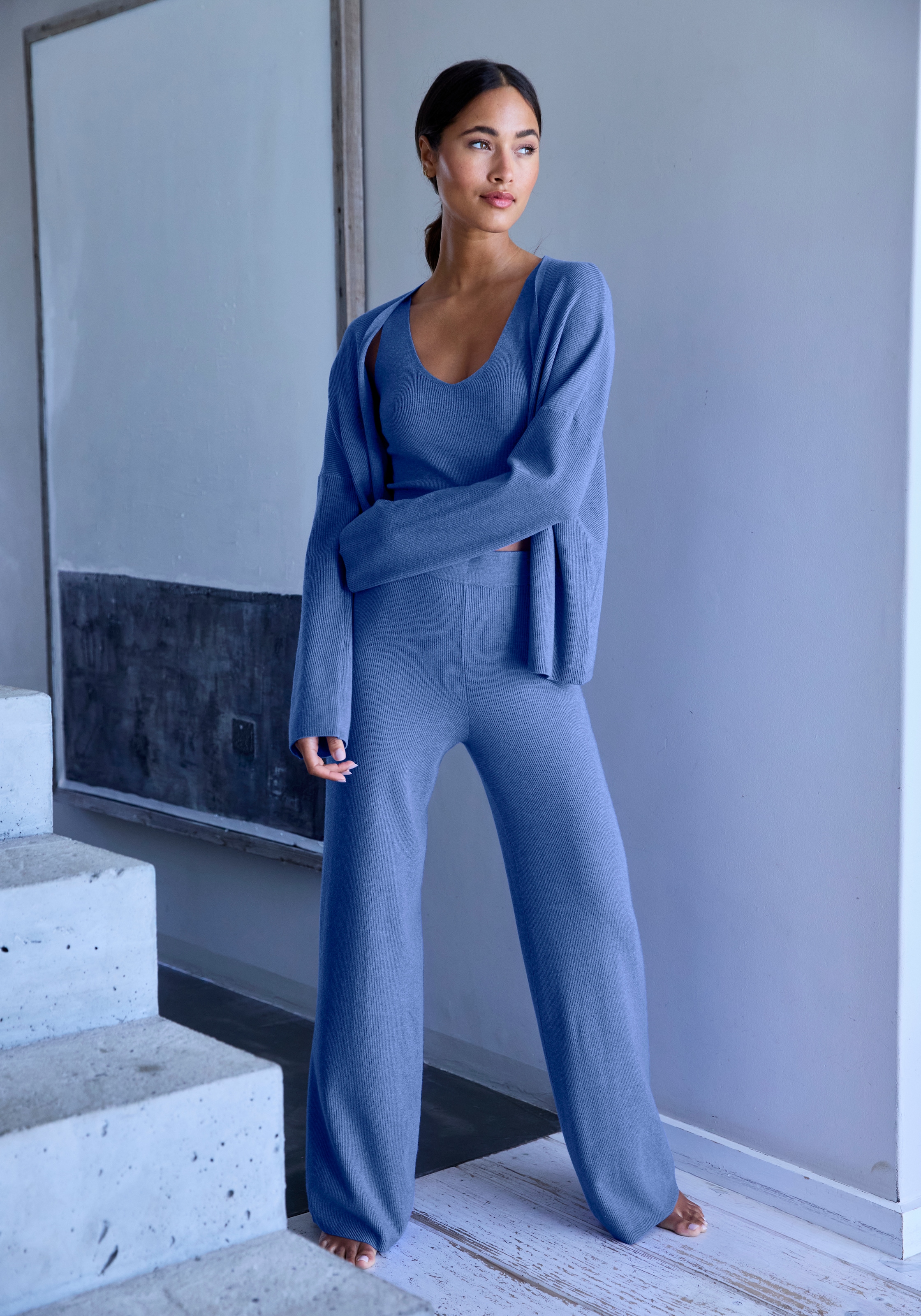 Copenhagen Studios Cardigan , aus hochwertiger, feiner Rippe, Loungewear
