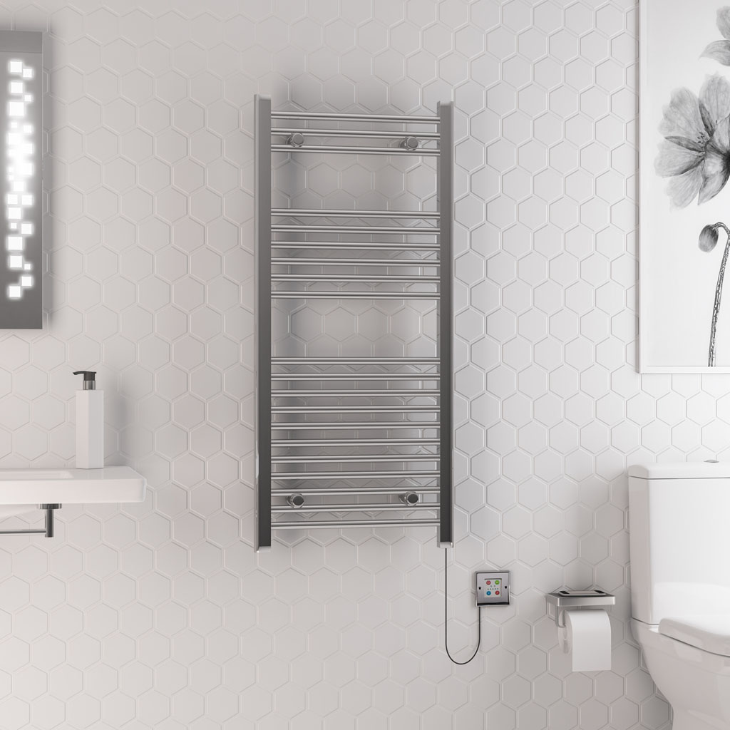 Eastbrook Biava elektrische handdoekradiator 50x110cm 400W chroom