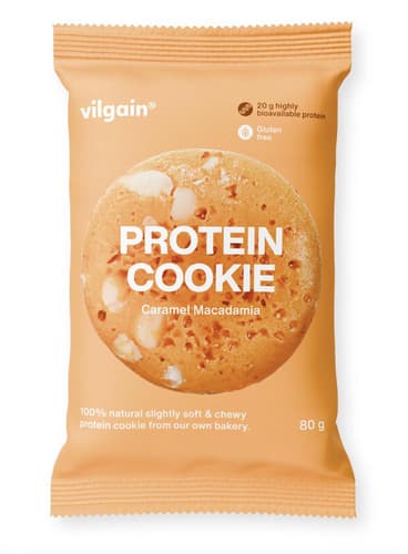 Vilgain Protein Cookie Karamell mit Macadamianuss
