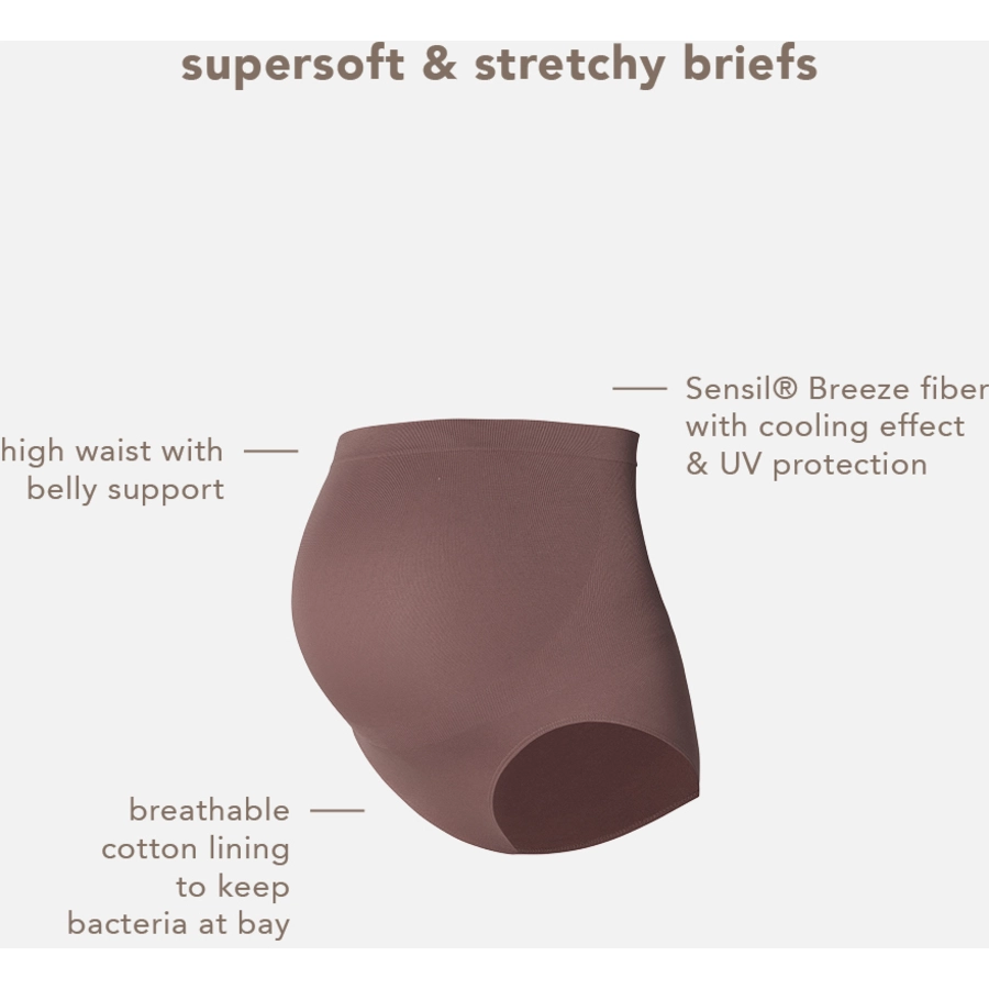 Noppies Nahtloser Slip Nisa Sensil® Breeze Deep Taupe