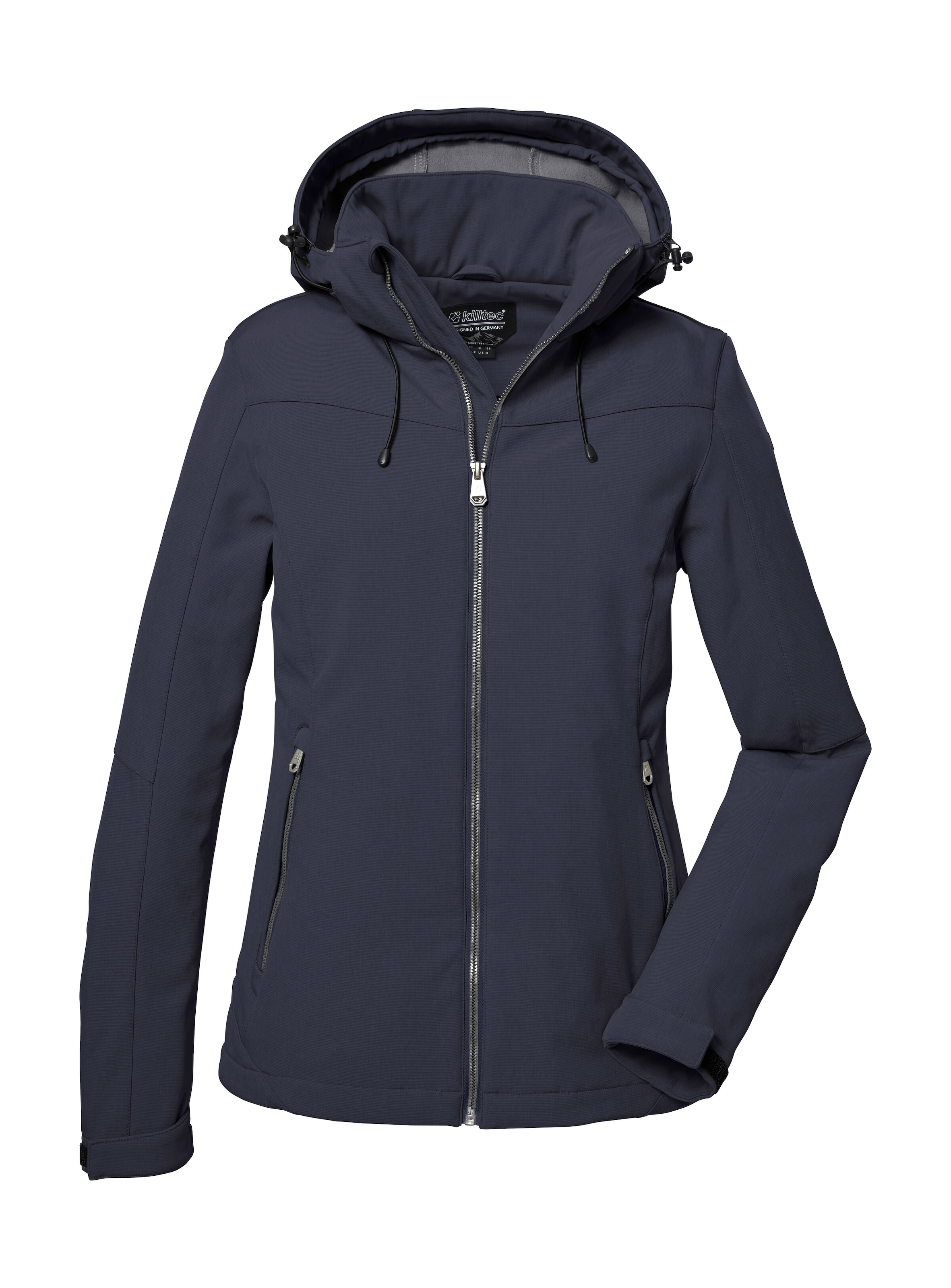 Killtec Softshelljacke »Damen Softshelljacke« Wasserabweisende, winddichte Softshelljacke mit abnehmbarer Kapuze