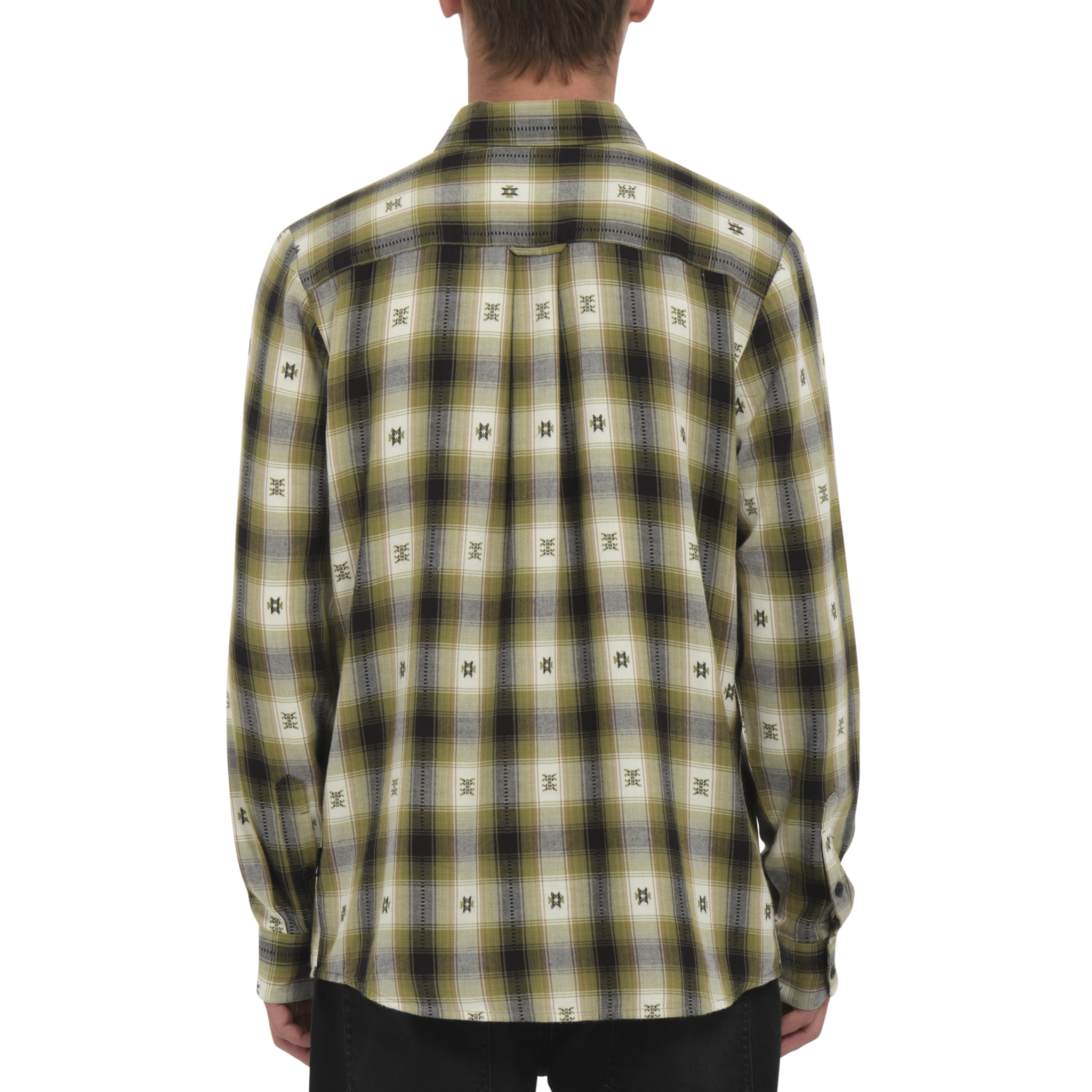 Volcom Skate Vitals Simon B Woven LS Expedition Green