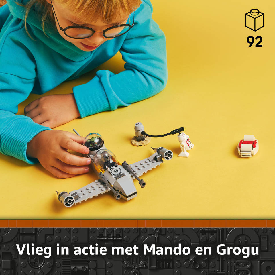 LEGO Star Wars Mando en Grogu's N-1 Starfighter 75410