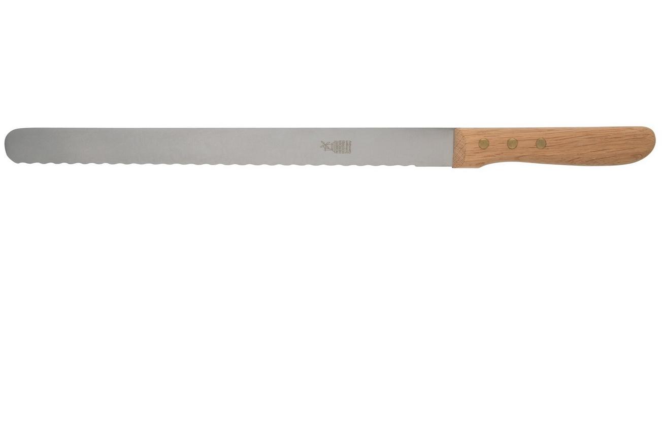 Robert Herder 1607120028 brood en vleesmes 31.5 cm, eikenhout