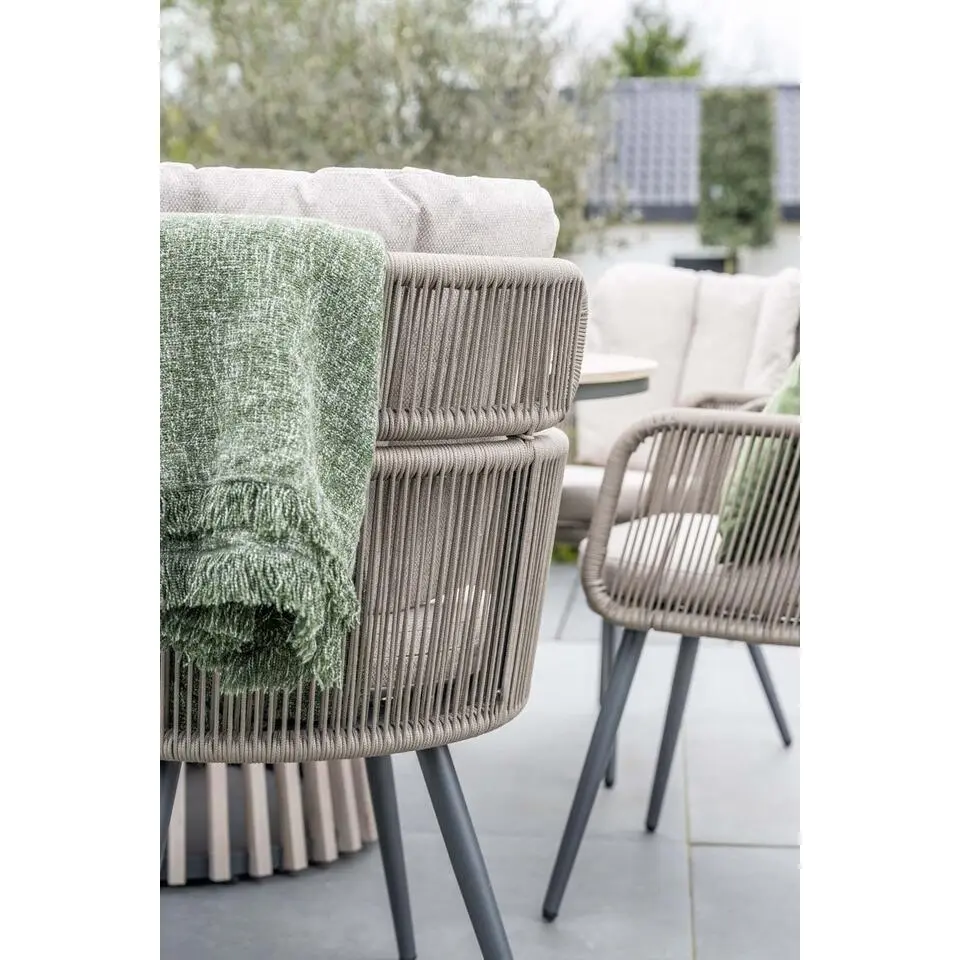 GI Linares/Trinxa Ø148 cm. (7-delig) - ronde tuinset