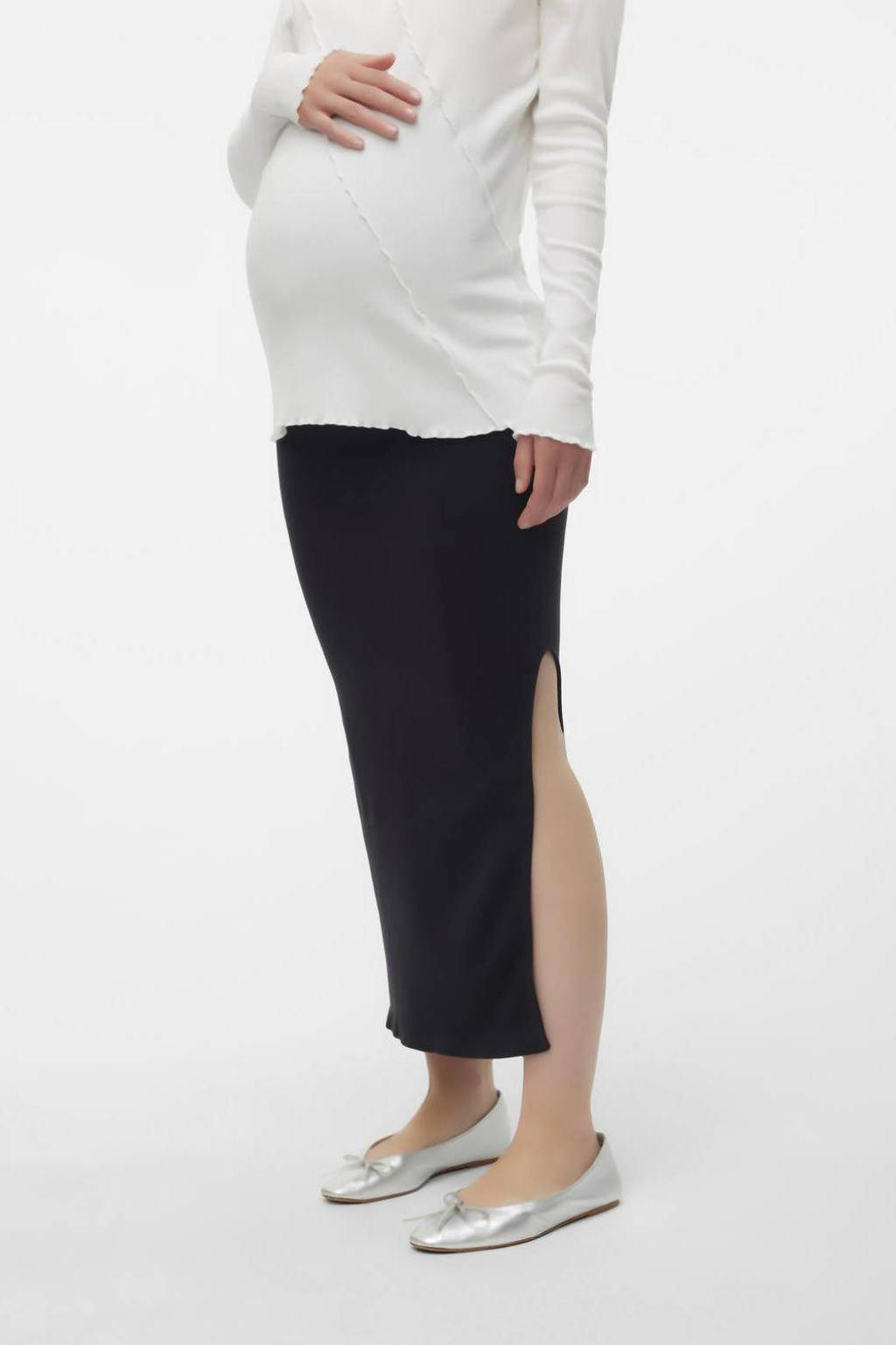 MAMALICIOUS maxi zwangerschapsrok zwart